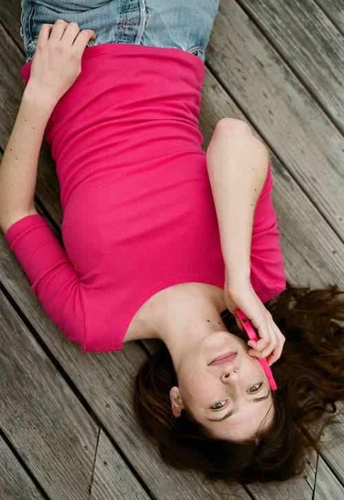 Cleo Tee - Hot Pink
